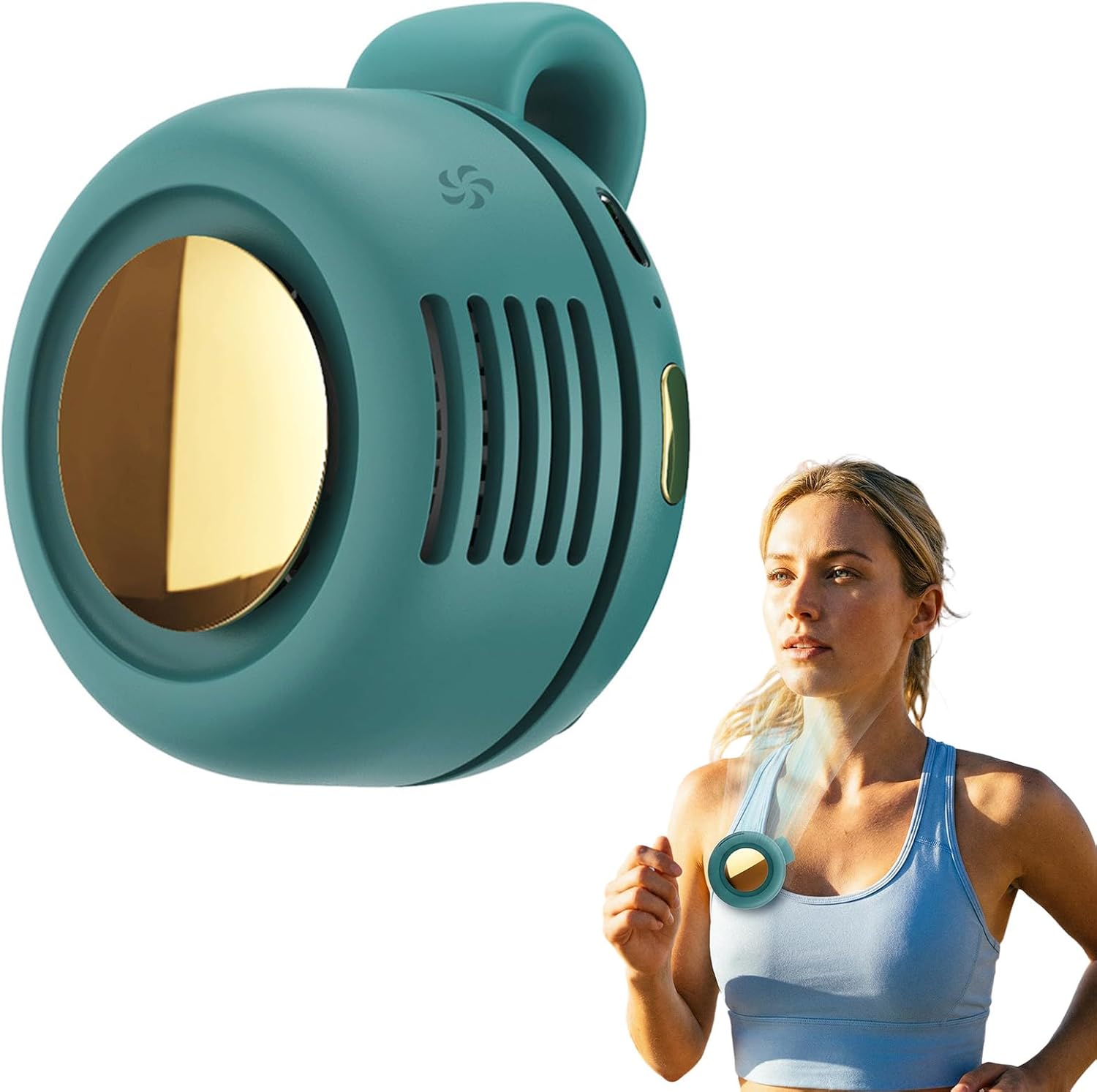 Mini-clip-ventilator, Neuer Kleiner Clip-ventilator 2026, Hemd-clip-ventilatoren Mit 3 Geschwindigkeiten, Mini-wirbelventilatoren (grün)