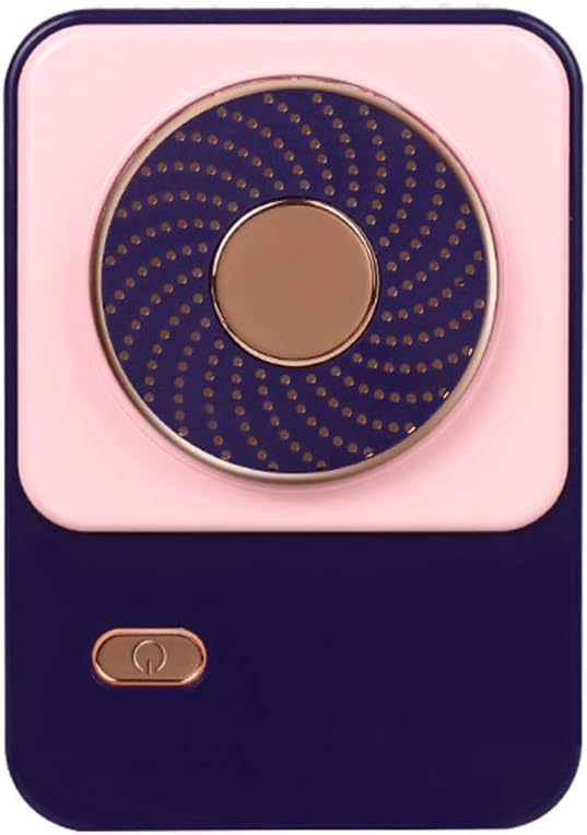 Kleiner, Wiederaufladbarer Usb-hängeventilator – Lüfterblattloser Usb-nackenventilator – Tragbarer Ventilator Für Reisen – Rosa