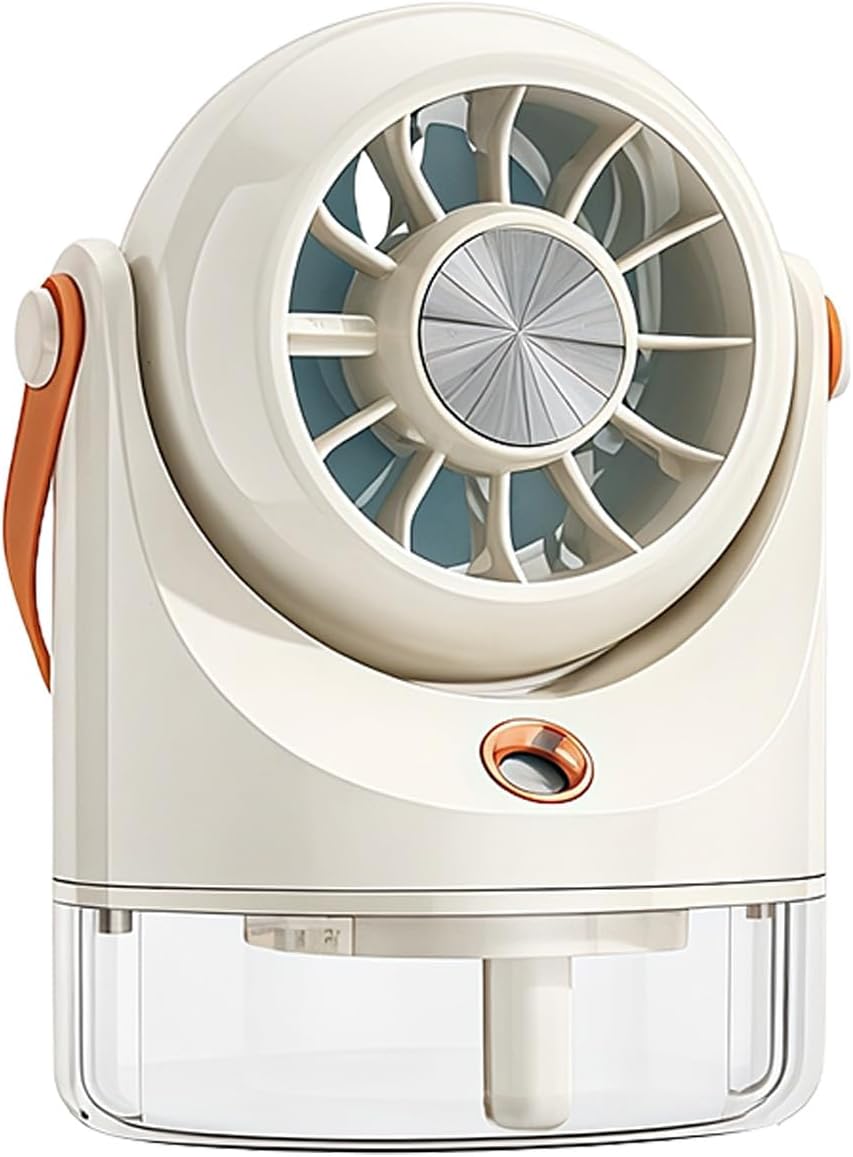 Usb-tischventilator Mit Einstellbaren Geschwindigkeiten Und Wiederaufladbarem Akku, Kunststoffoptik, Geeignet Für Warmes Wetter, Usb-aufladbar