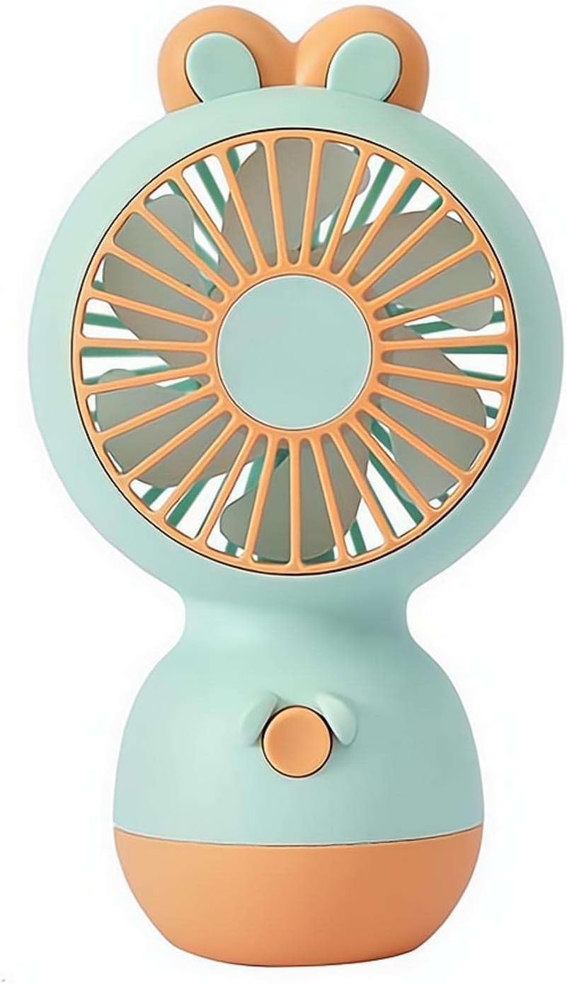 Mini-akku-ventilator Mit Standfuß Und Kabel, 2-in-1 Tisch- Und Handventilator Für Reisen, Outdoor-aktivitäten Und Zuhause.
