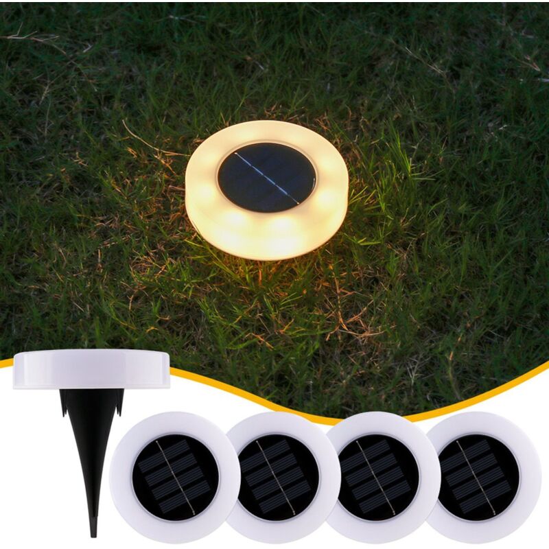 Solarbetriebene Gartenleuchten, Led-bodeneinbauleuchten Für Wege, Balkonleuchten, Gartenleuchten