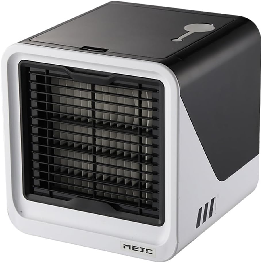 Tragbare Klimaanlage, Mini-luftkühler, 3-in-1, 300-ml-wassertank, 3 Geschwindigkeitsstufen, Luftkühler (schwarz)