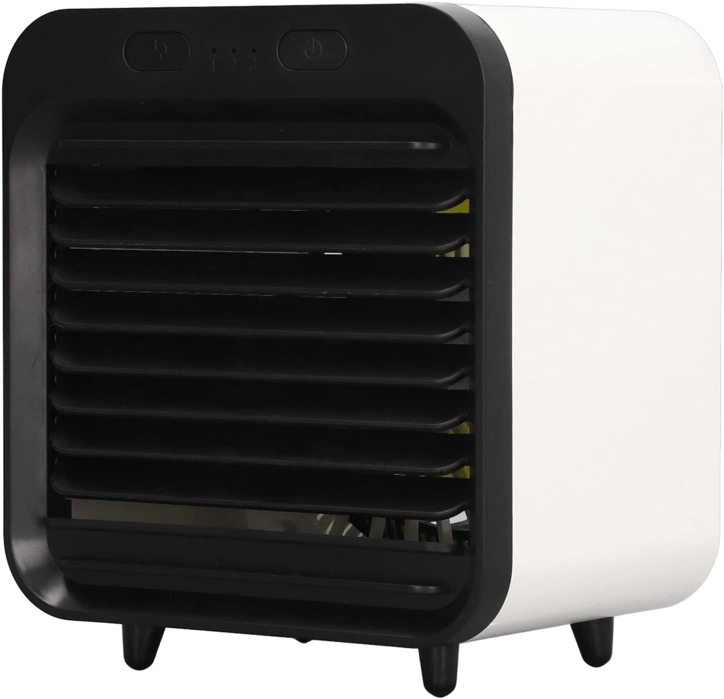 Tragbare Klimaanlage, 3-stufiger Motorisierter Ventilator, Tischventilator Mit 200-ml-wassertank (schwarz)