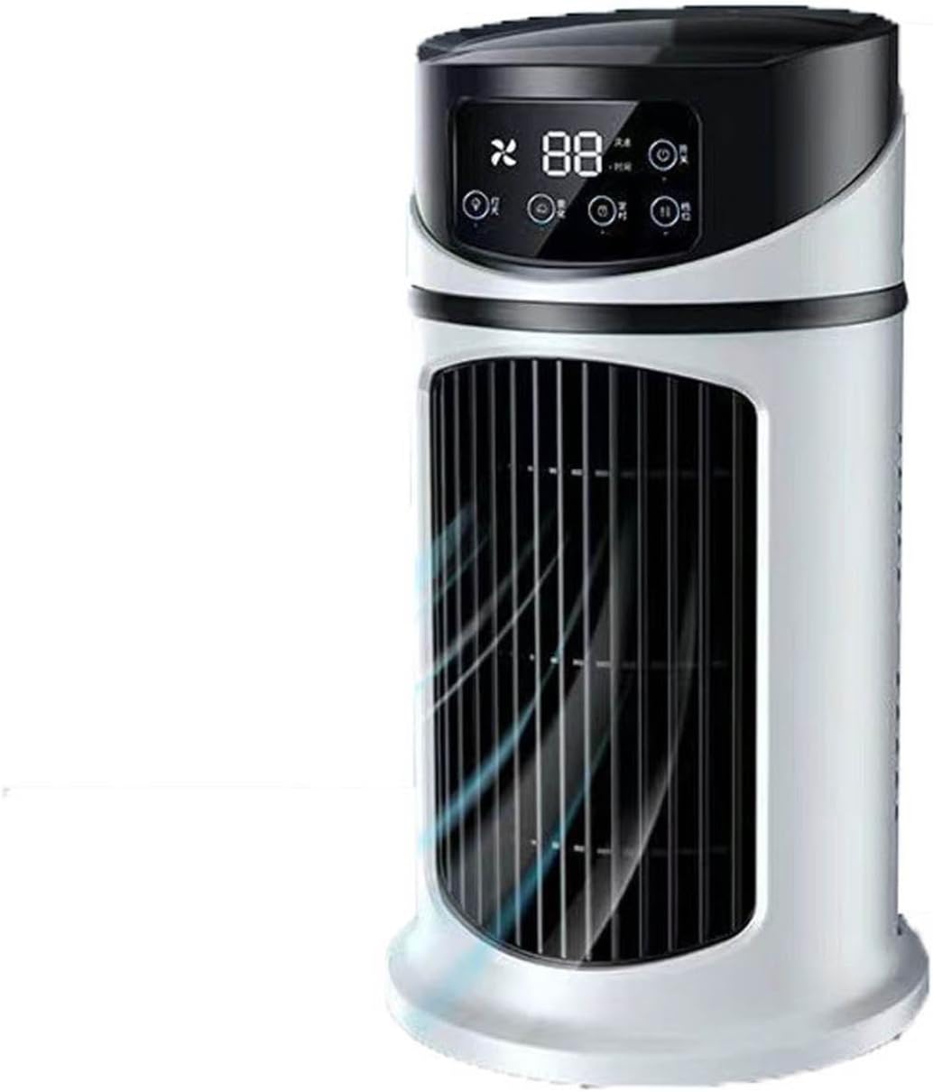 Tragbare, Geräuscharme Klimaanlage, Leiser Luftkühler Mit 300-ml-ventilator, 90°-oszillation, 3 Lüfterstufen Und 2 Nebelmodi