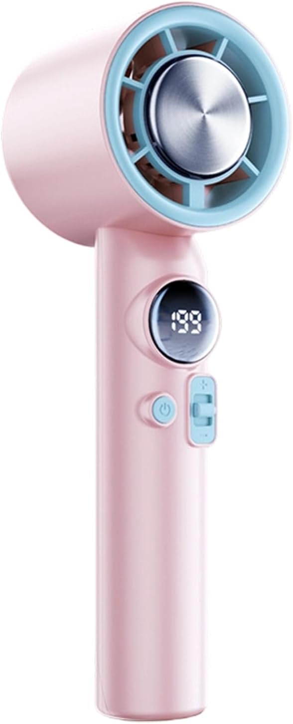 Ergonomischer, Tragbarer Ventilator Mit Geringem Gewicht (175 G) Und 199° Einstellbarer Windgeschwindigkeit Von Sanft Bis Stark.