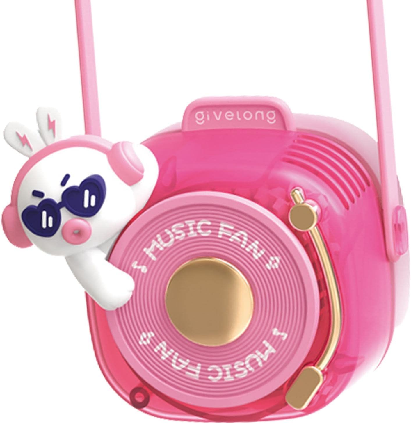 Tragbarer Nackenventilator Mit Cartoon-motiv, Halskettenventilator, Mini-ventilator Für Den Innen- Und Außenbereich