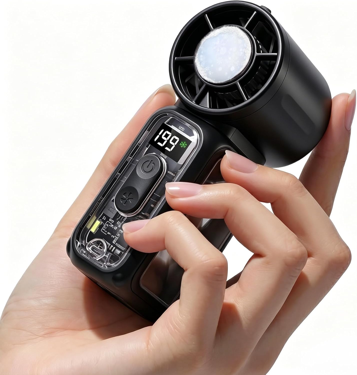 Mini-handventilator, Kleiner Taschenventilator Mit Kühlakku, Wiederaufladbar, Kompakte Größe, Ideal Für Reisen Und Konzerte