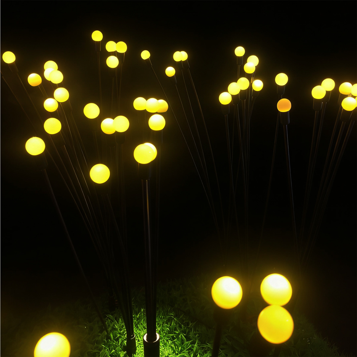 Solar-außenleuchten (10 Leds), Solar-gartenleuchten, Stimmungsvolle Landschaftsbeleuchtung Für Balkone Und Rasenflächen, Dekorative Bodenleuchten