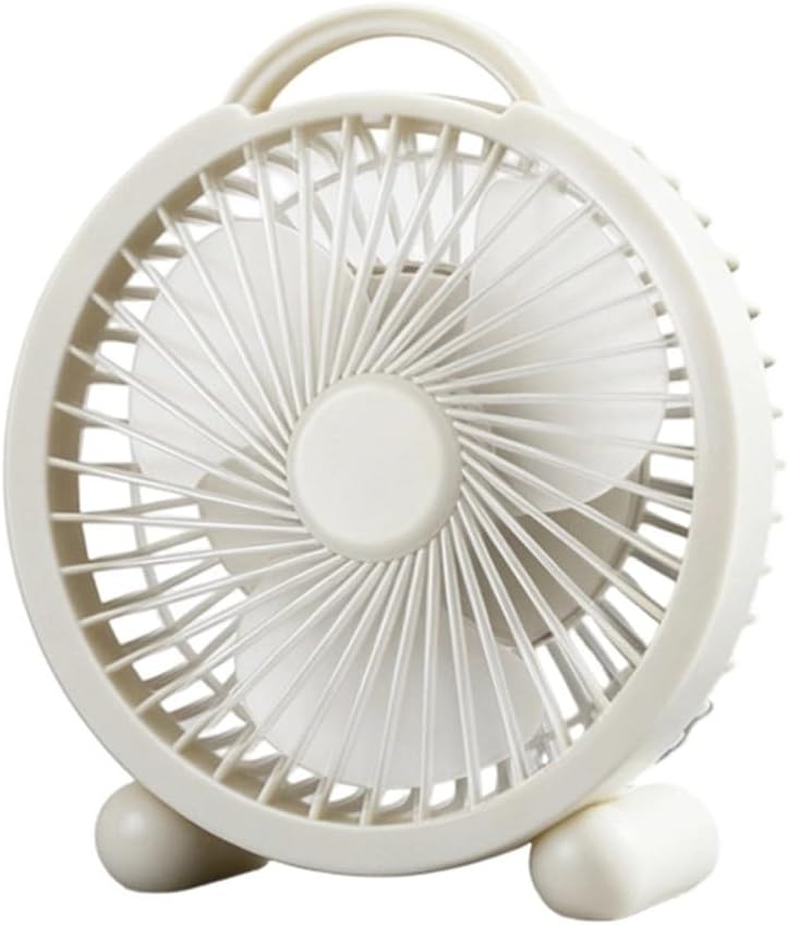 Usb-tischventilator, 1 Geschwindigkeitsstufe, Leise, Tragbar, Mini-tischventilator Für Zuhause Und Unterwegs, Usb-betrieben, Weiß