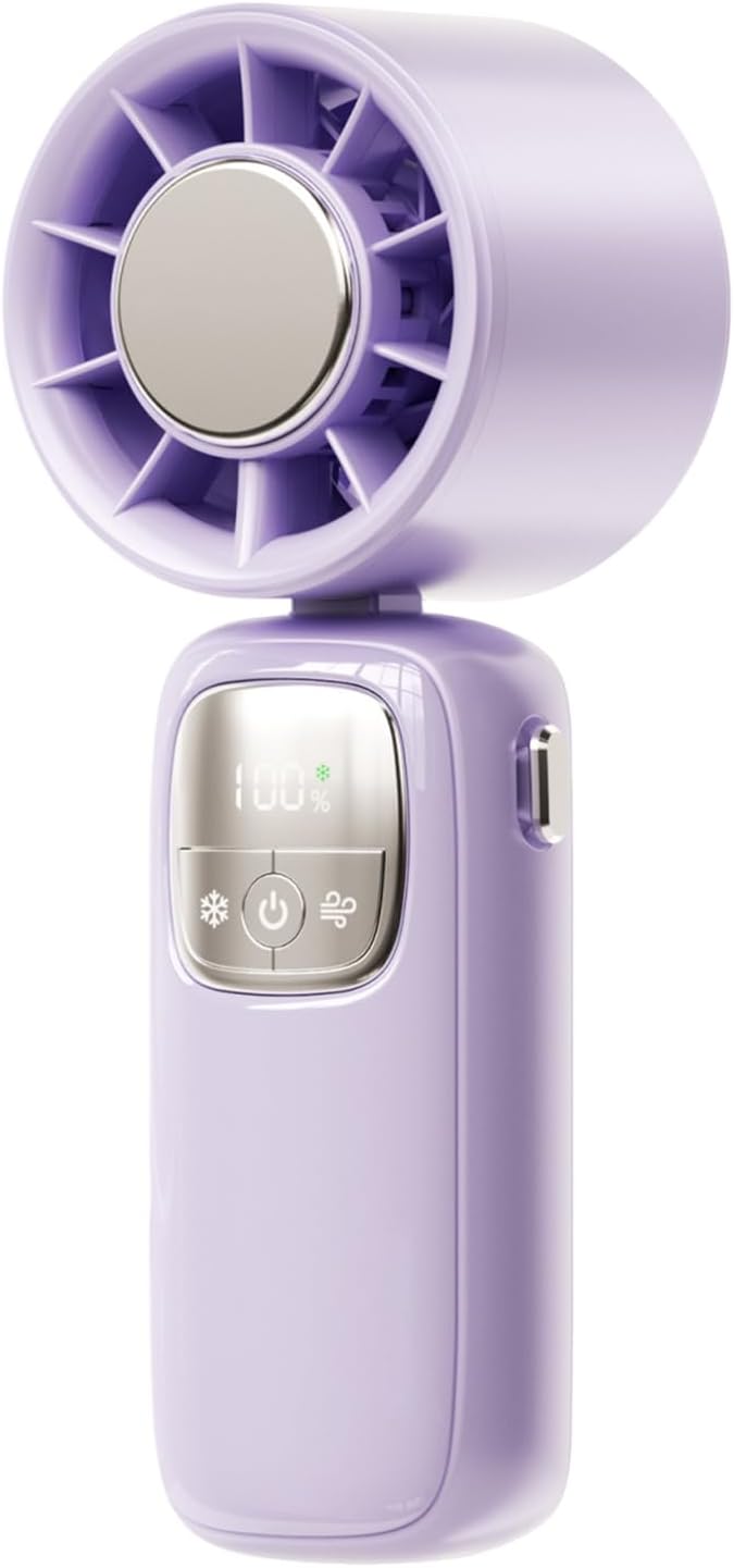 Tragbarer Handventilator – Tragbarer Ventilator, Kühlgerät Mit Led-anzeige, Faltbar Und Mit Einstellbarer Geschwindigkeit Für Heiße Klimazonen Und Arbeit