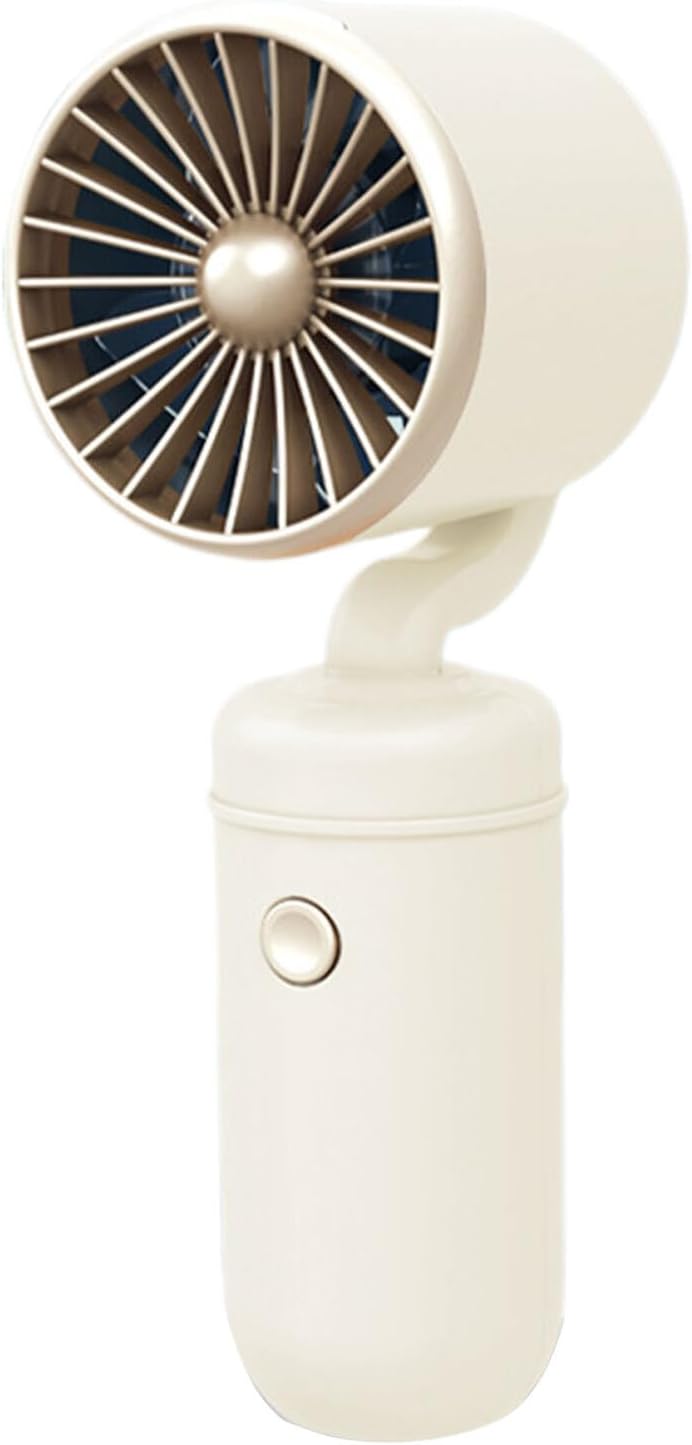Ästhetischer Mini-ventilator, Lange Akkulaufzeit, Tischaufstellung, Bequemes Aufladen, Tragbarer Abs-ventilator, Weiß