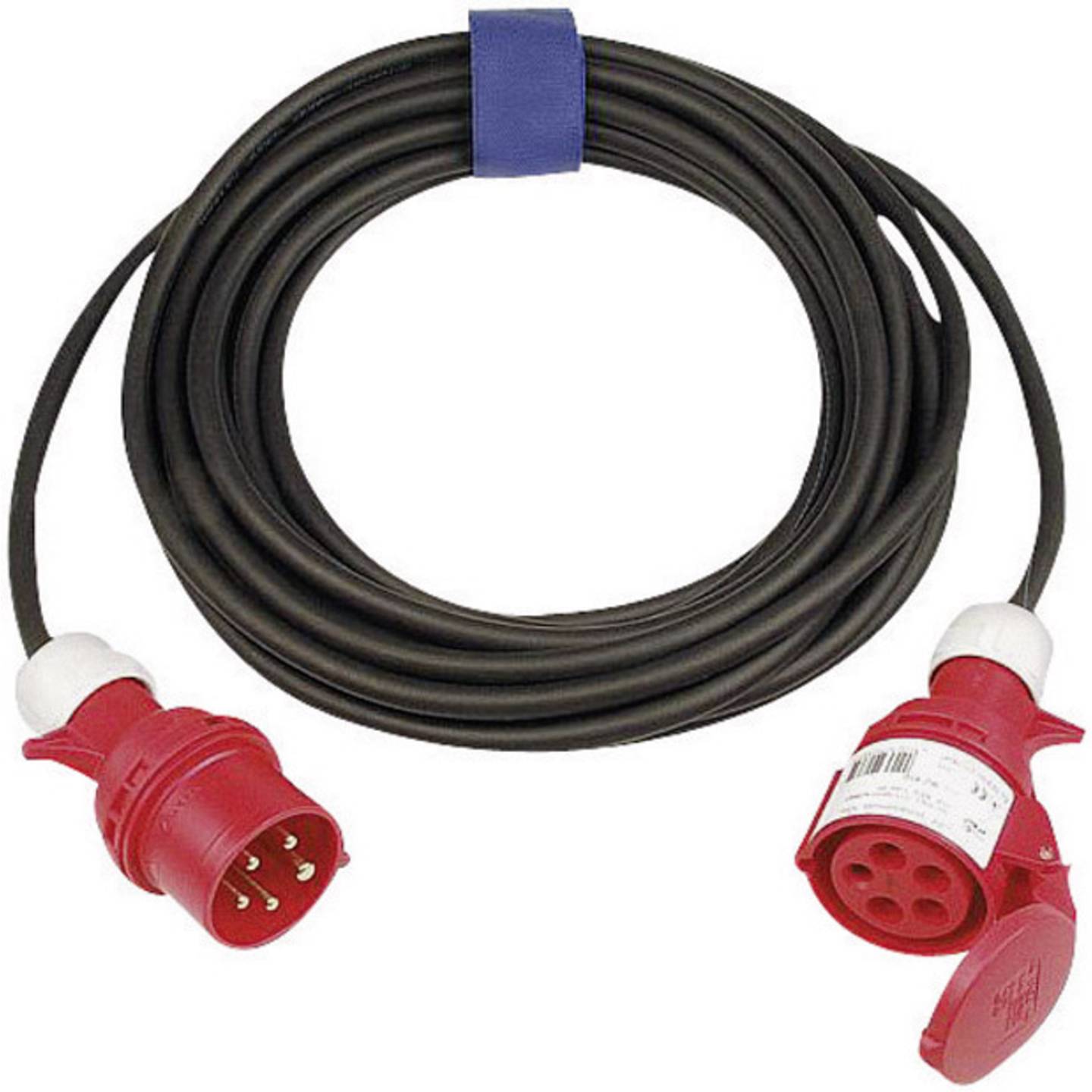 [neuwertig] B-ware Sirox Strom Verlängerungskabel 16a Cee-stecker 25m H07rn-f 5g 2,5mm² Schwarz