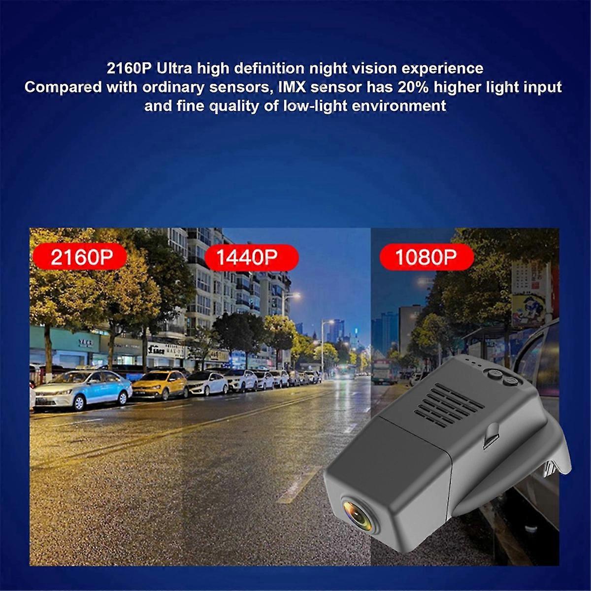 Für S90 V90 Xc60 2017-2020 2160p Dvr Dashcam-recorder-kamera 4k Uhd-recorder-kameras Auto Verstecktes Wlan