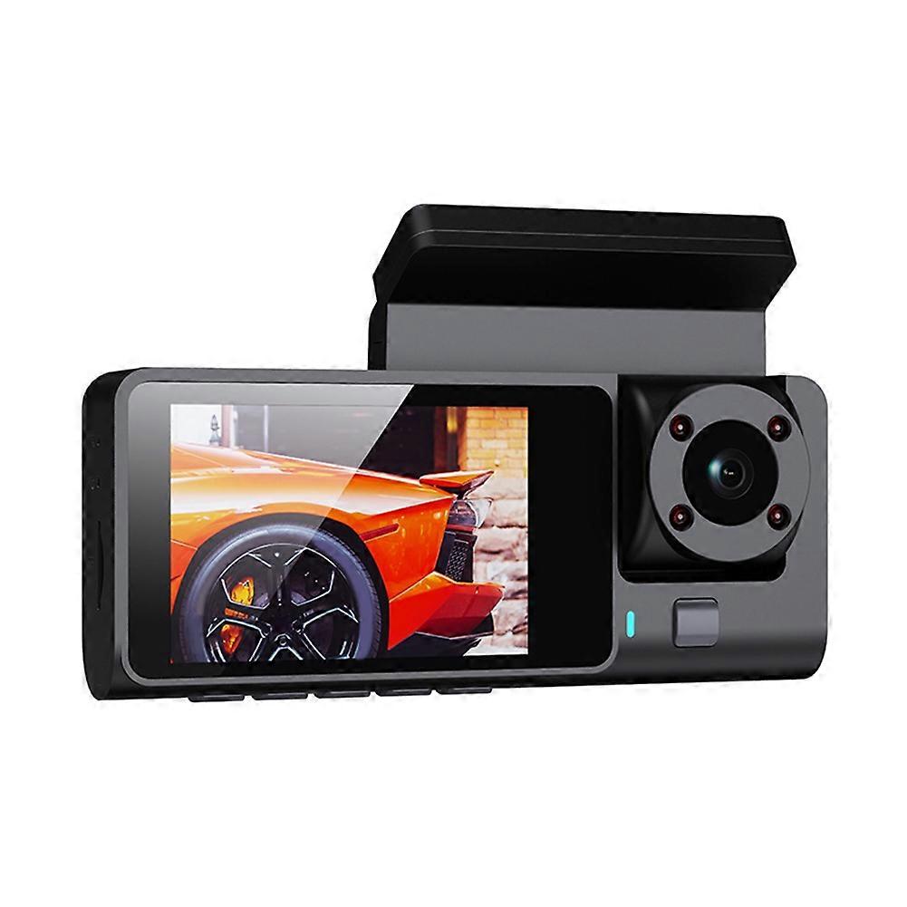 3-kanal-auto-dvr-dashcam Für Rückfahrkamera Mit Videoaufzeichnung, Weitwinkel, Nachtsicht Und Hd-einparkhilfe.