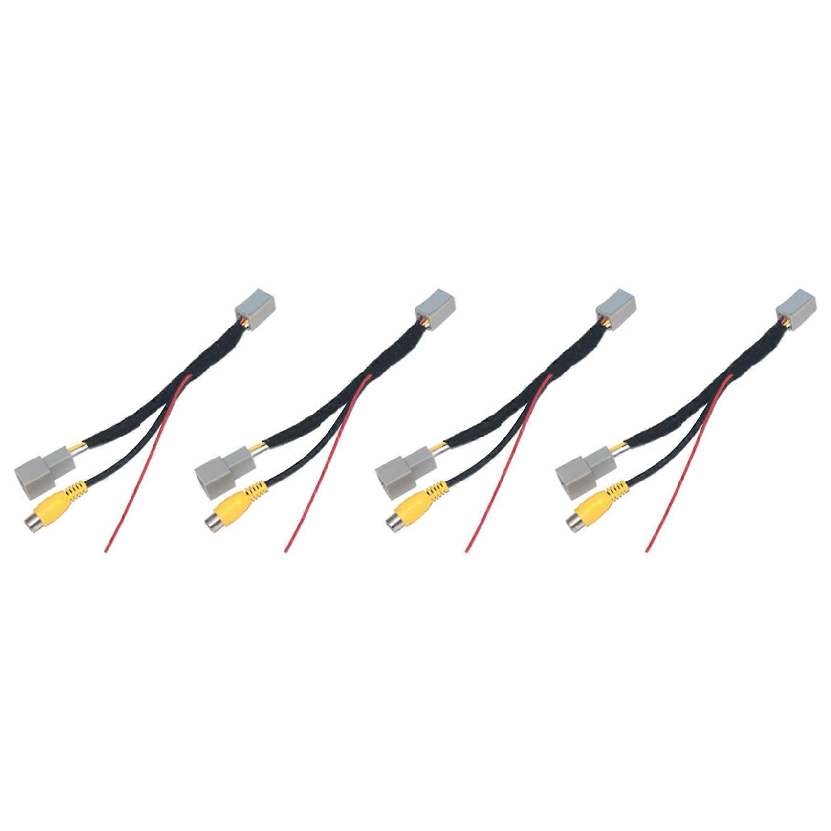 4x Rca-video-rückfahrkamera-adapterkabel Für Mitsubishi Outlander Asx Gf Gg Zj