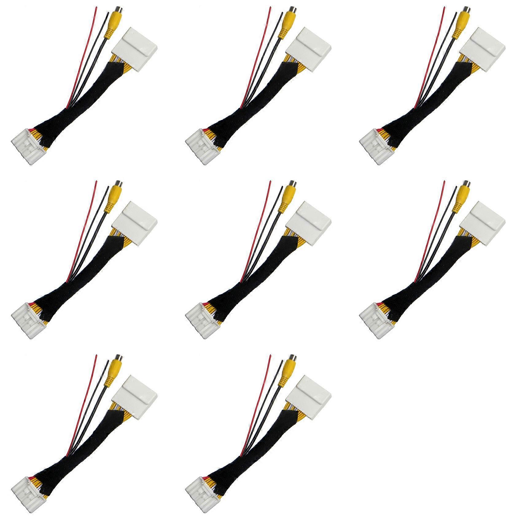 8x 28-poliger Rca-video-rückfahrkamera-konverterkabeladapter Für 2er, 3er, 6er, Cx-5, Demio, Axela, Roadster, Mx-5, Miata