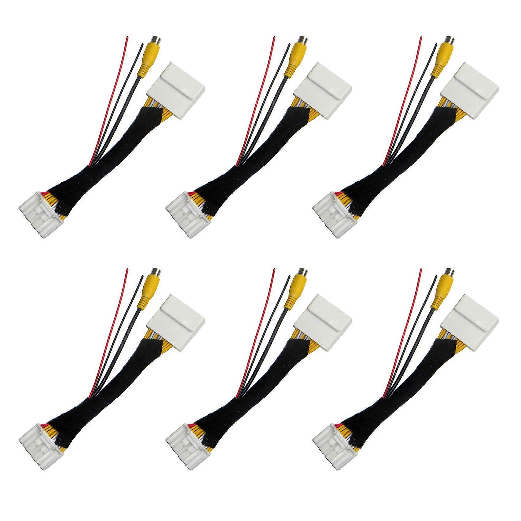6x 28-poliger Rca-video-rückfahrkamera-konverterkabel-adapter Für 2er, 3er, 6er, Cx-5, Demio, Axela, Roadster, Mx-5, Miata