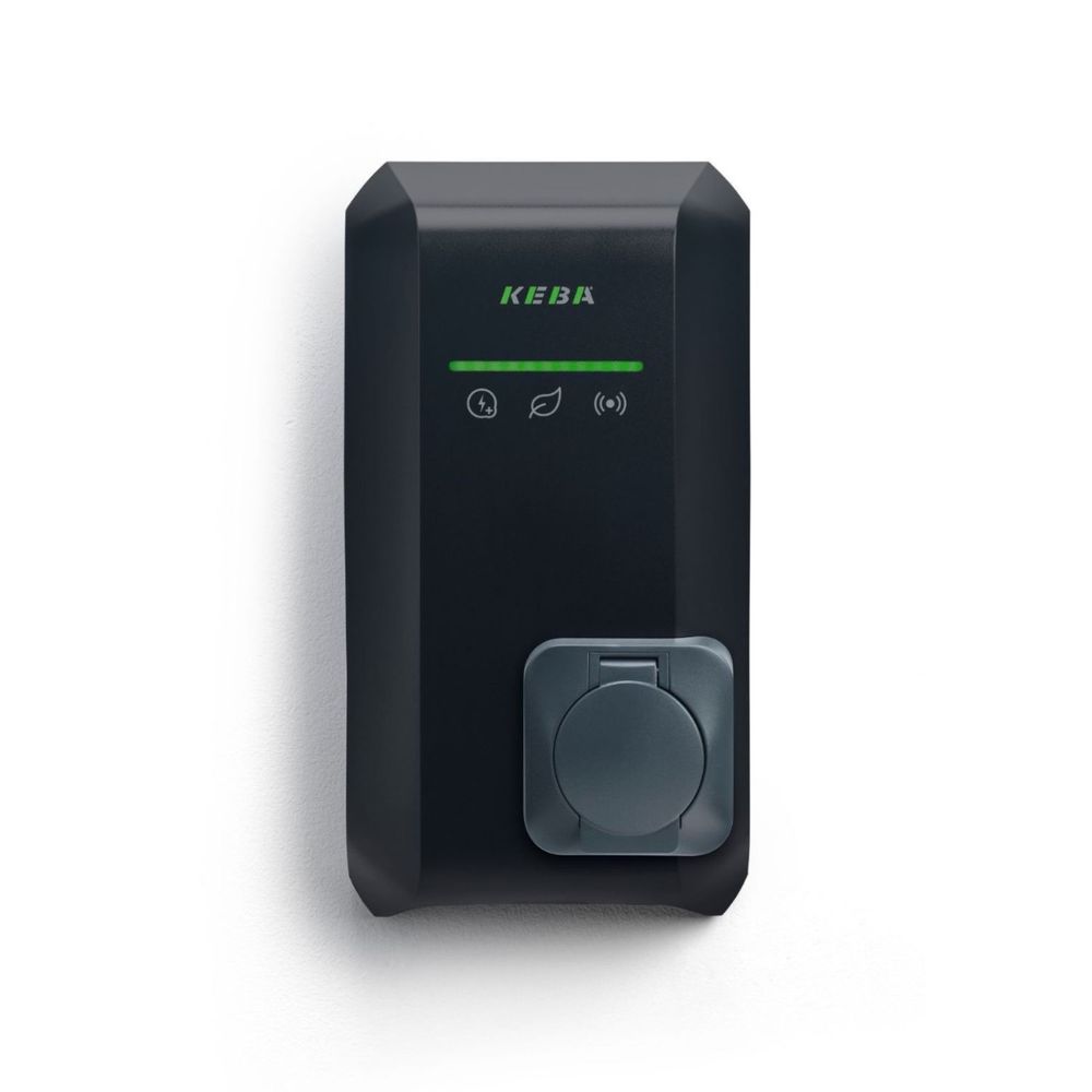 Keba Wallbox P40 Socket, 11kw, 3-phasig, Ble, Wlan, Rfid, Schwarz
