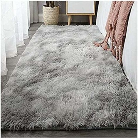 Moderner Grau-weißer Teppich 80x120 Cm, Weich, Rutschfest, Für Wohnzimmer Oder Schlafzimmer