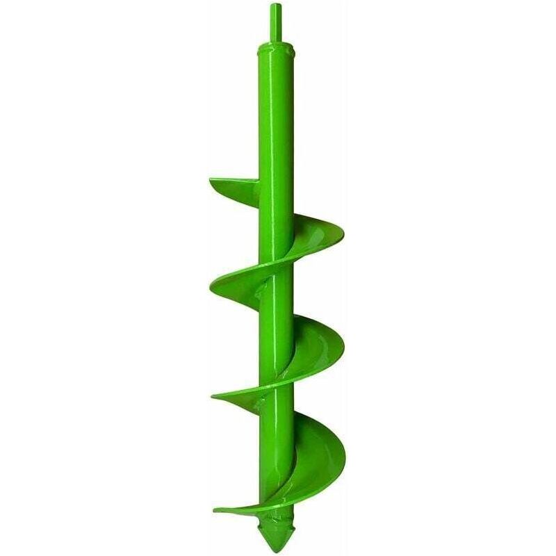 Erdbohrer 10 Cm X 40 Cm – Robuster Stahl Für Harte Böden – Kompatibel Mit 3/8"-bohrfutter – Effizientes Pflanzwerkzeug