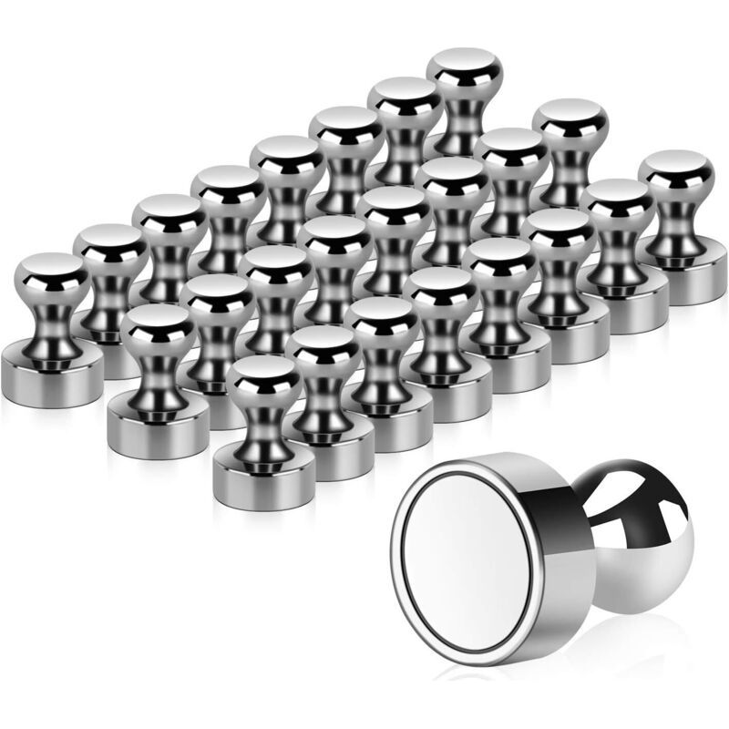 24 Neodym-magnete – Starke 12 X 16 Mm Magnete – Haftkraft Für Bis Zu 20 A4-blätter – Konisches Design Für Whiteboards