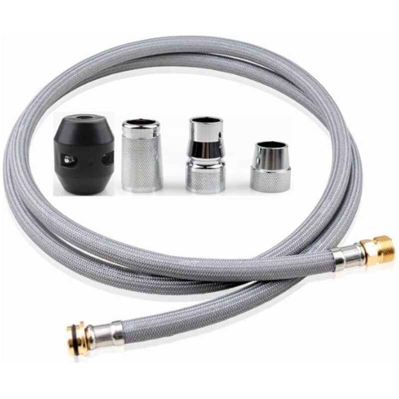 Flexibler Küchenarmaturenschlauch – 127 Cm Lang – Nylon Und Metall – Kompatibel Mit Grohe K4, K7, Bridge Und Ladylux Modellen