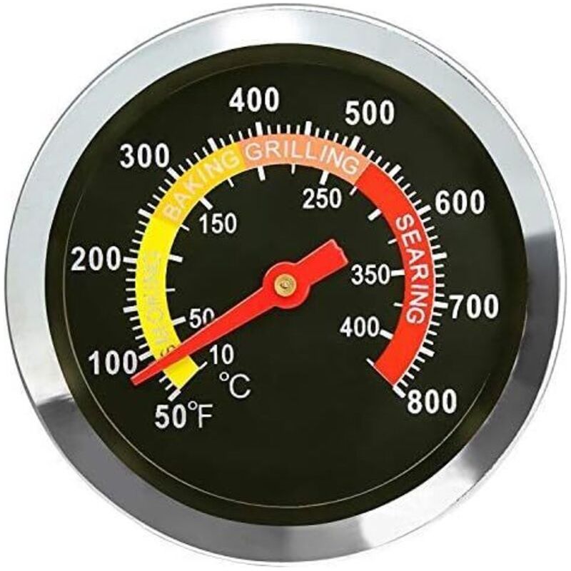 Cm Edelstahl-grillthermometer – Temperaturbereich 10–400 °c – 7 Cm Messfühler – Genauigkeit +/- 2 % – 01t08