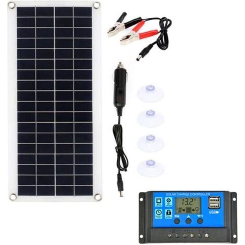 Solarmodul-set, Flexibles Solarmodul, Leichtes, Faltbares Monokristallines 300-w-off-grid-modul, Für Mobile Zellen, Hütten, Lieferwagen, Autos, Unebene Oberflächen