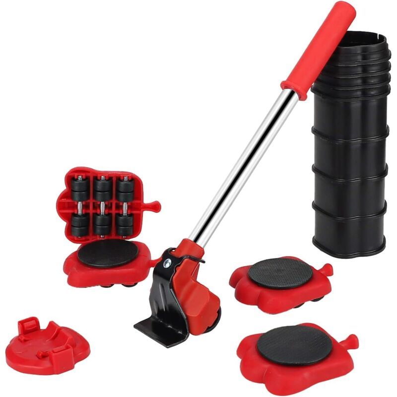 14-teiliges Möbelhebe-set – Ergonomisches Hebesystem – Maximale Traglast 300 Kg – Für Hartholz- Und Teppichböden