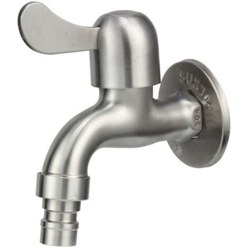 Wasserhahn Aus Edelstahl 304, 1/2"-ablassventil, Waschmaschinenhahn