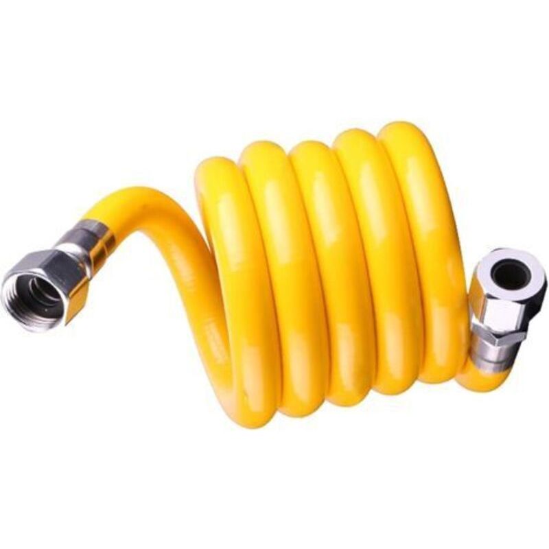 Flexibler Gasschlauch, 50 Cm, Edelstahl-verbindungsrohr, Gemäß En 15266-norm, Für Kochfeld, Küche Und Boiler.