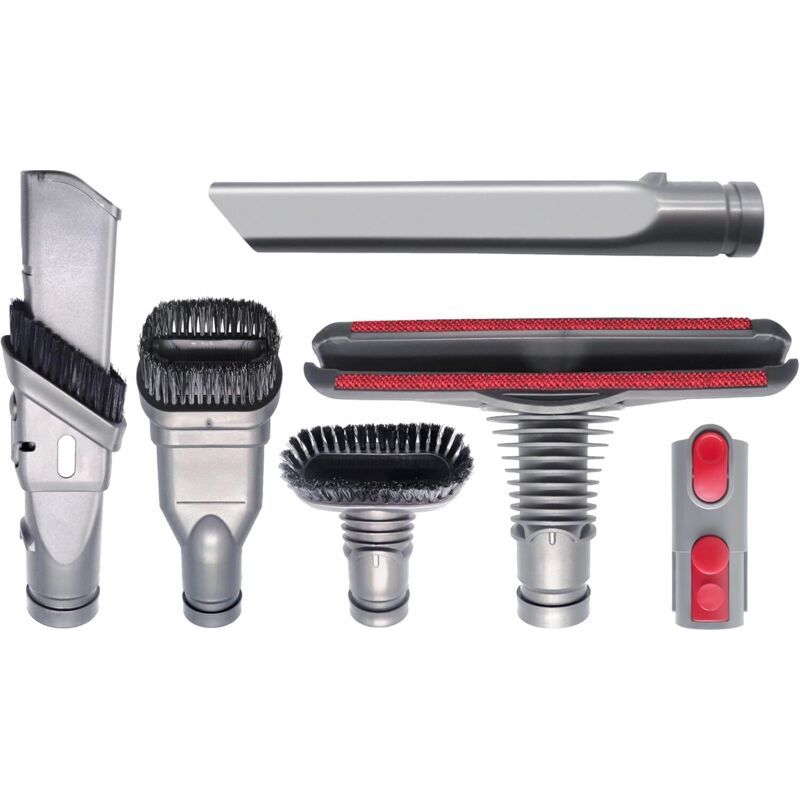 Zubehörset Für Dyson Staubsauger V6, V7 Und V8 – 6-teilig Für Effiziente Reinigung – Inklusive Matratzenbürste Und Fugendüse