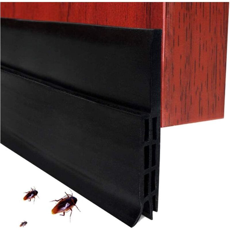 Selbstklebende Silikon-türdichtung Unten, 90 Cm X 5 Cm – Schall- Und Wärmedämmung – Schützt Vor Lärm, Staub Und Insekten – Für Feuchträume – 90 Cm X 5 Cm