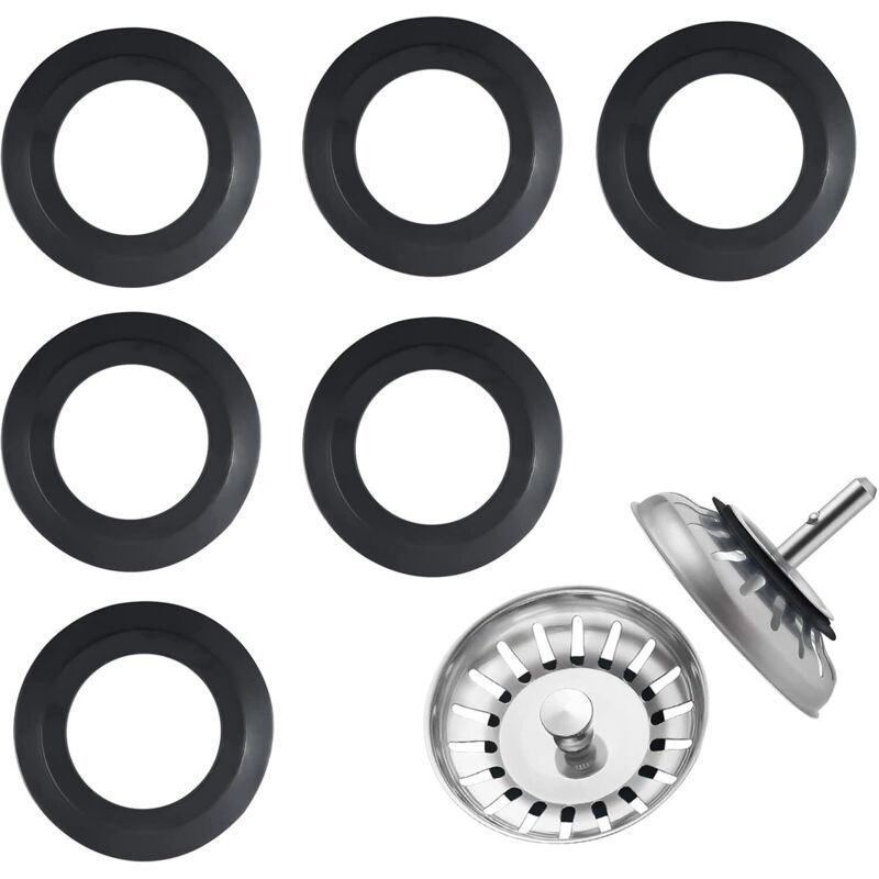 Set Mit 6 Gummidichtungen Für Küchenspülen – Innendurchmesser 32 Mm, Außendurchmesser 54 Mm – Perfekte Abdichtung Für Filterkörbe
