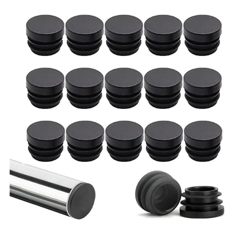 Packung Mit 40 Kunststoff-stuhlbeinkappen, 19 Mm Rundes Kunststoffrohr, Stuhlbeinschutz, Geeignet Für Schutzrohrkappen, Verschlusskappen