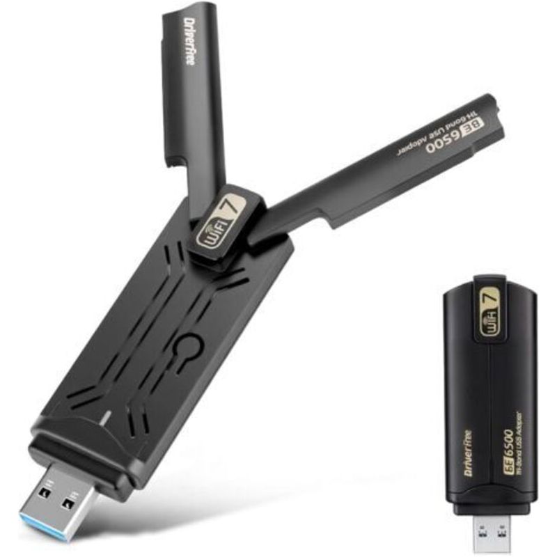7-zoll-usb-wlan-adapter Für Pc Be6500, Tri-band 6 Ghz/5 Ghz/2,4 Ghz, Usb-wlan-adapter, Wlan-dongle, Mlo/usb 3.0/wpa3 Für Windows 10/11