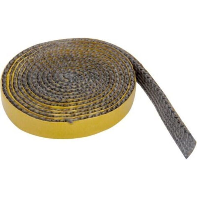Hochtemperatur-selbstklebedichtung 2 M X 15 Mm X 3 Mm – Hitzebeständig Bis 550 °c – Für Öfen Und Kamine – Glasfaser