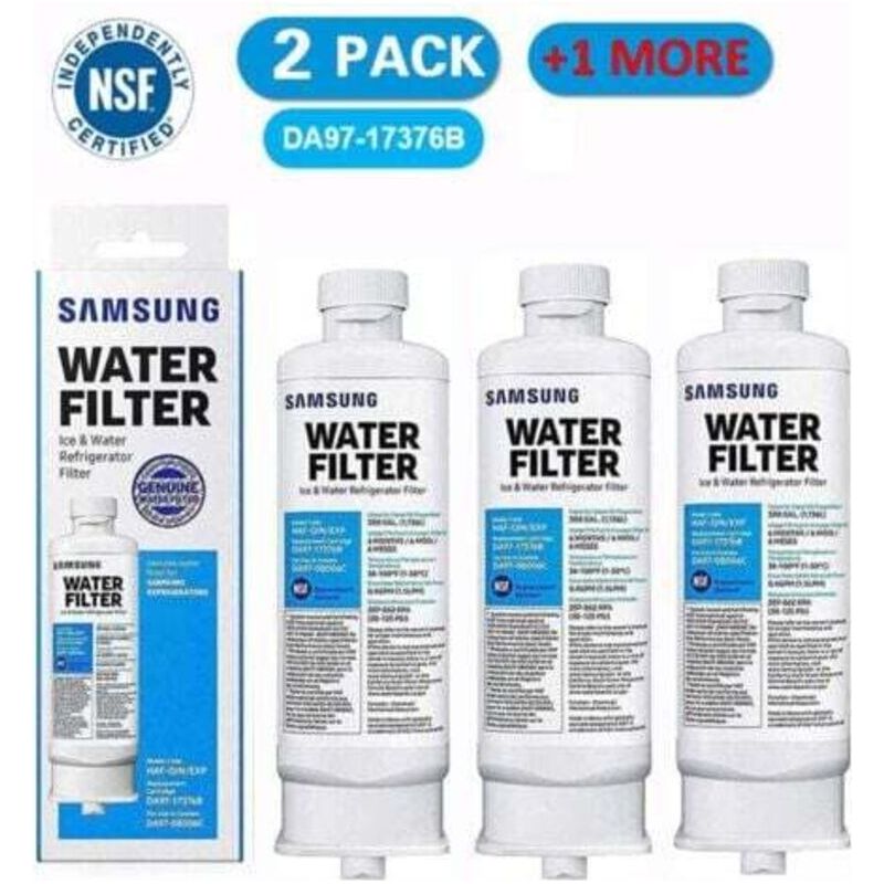 3er-pack Samsung Kühlschrank-wasserfilter Da97-17376b – Kokosnuss-aktivkohle – Kompatibel Mit Mehreren Modellen – Da97-08006c