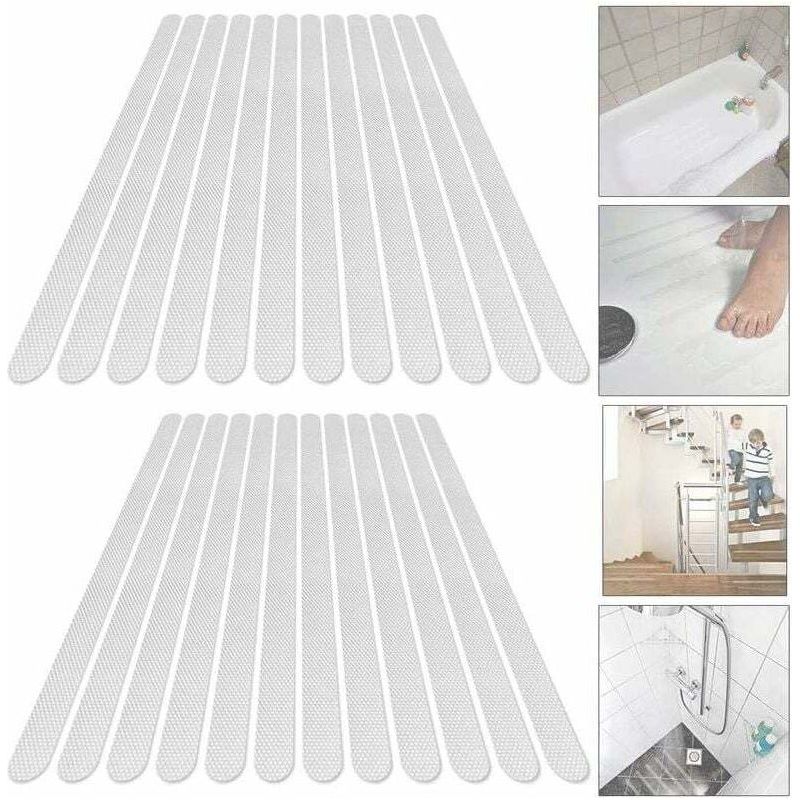Rutschfeste Aufkleber Für Badewanne Und Dusche – 24er-pack – Umweltfreundlicher Peva-gummi – Starker Und Wasserfester Klebstoff
