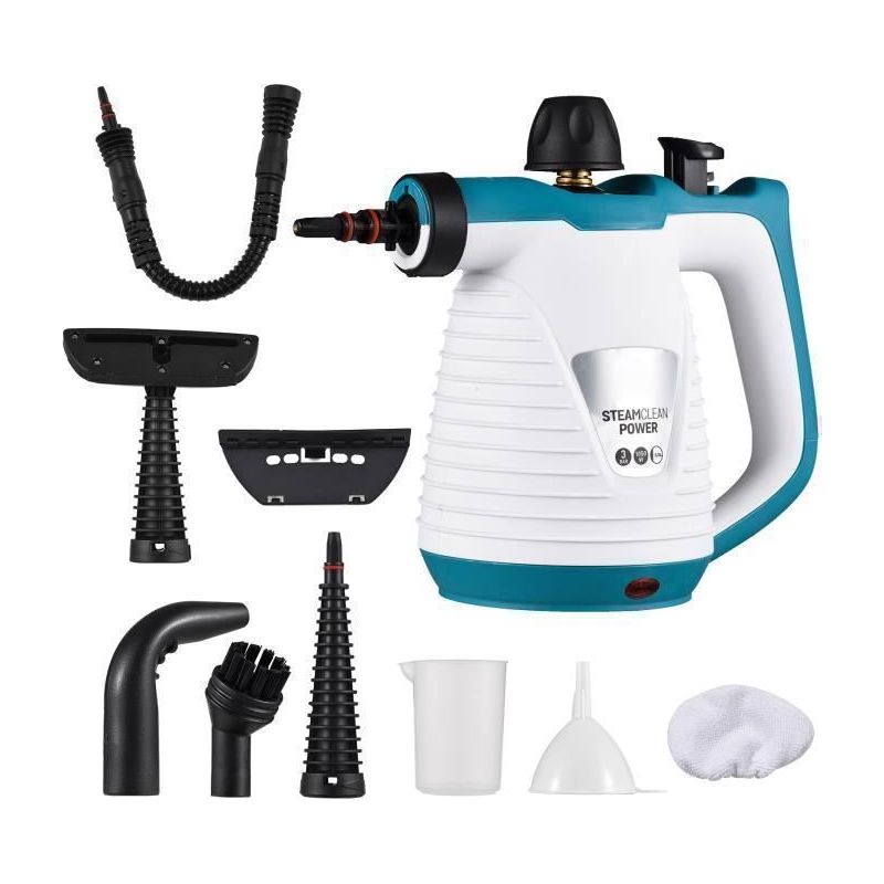 Tragbarer Dampfreiniger, 9-in-1-set Für Die Haushaltsreinigung, Chemikalienfreier Dampfreiniger, 3 Bar, 1050 W