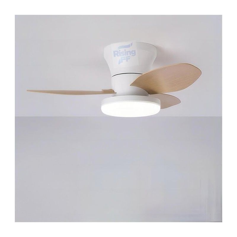 Leiser 65-cm-deckenventilator Mit Licht, Fernbedienung, 3 Led-beleuchtungsmodi, 6 Geschwindigkeitsstufen Und Farbauswahl