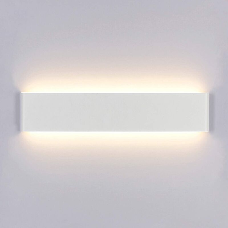 14-w-led-wandleuchte Mit 1600 Lumen – Warmweiß (3000 K) – Modernes Acrylglas, 40 Cm – Augenschonend, Flimmerfrei