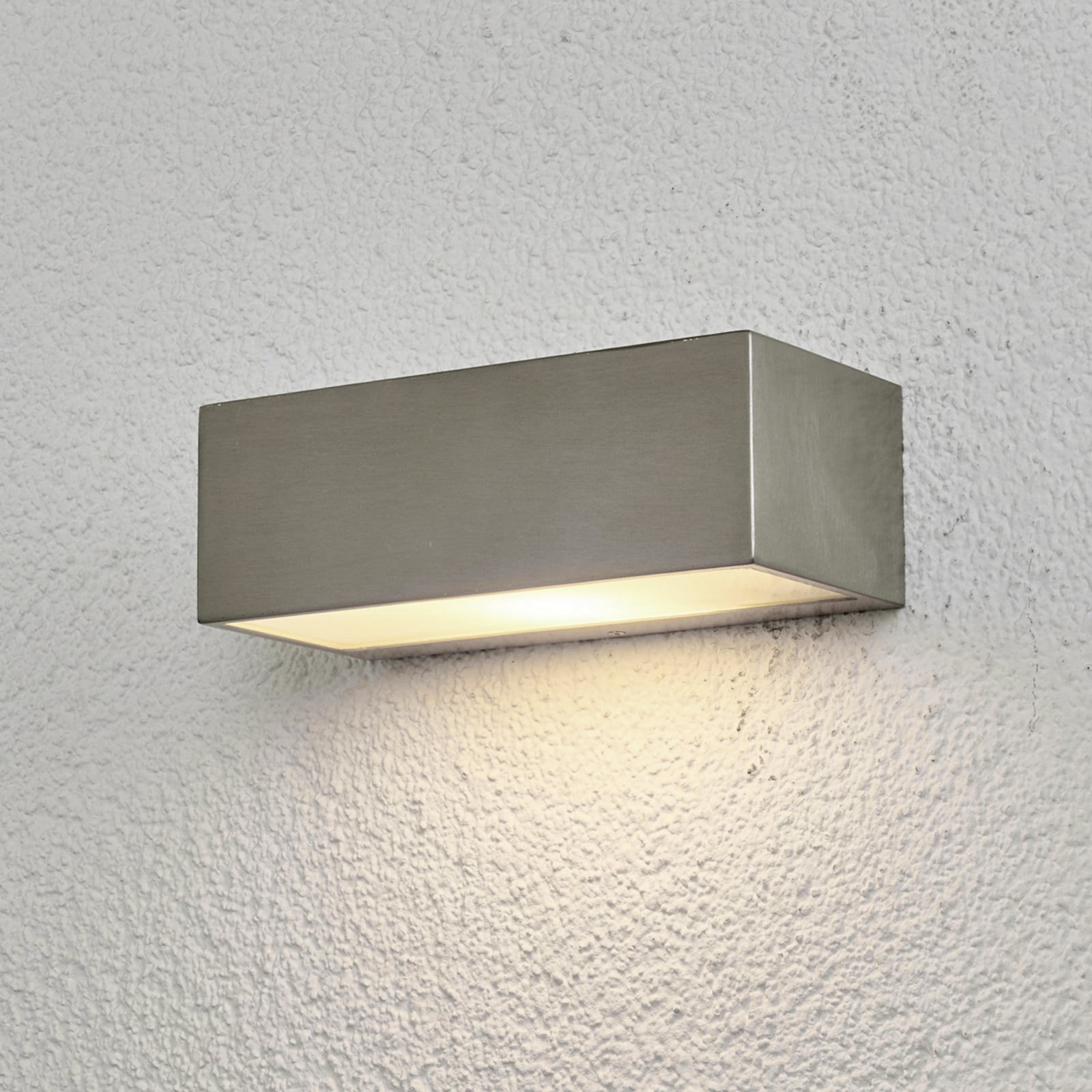 [gebraucht] B-ware Lindby Außenwandleuchte Leonora Led Gartenlampe Edelstahl 20cm Dimmbar Ip44 Weiß
