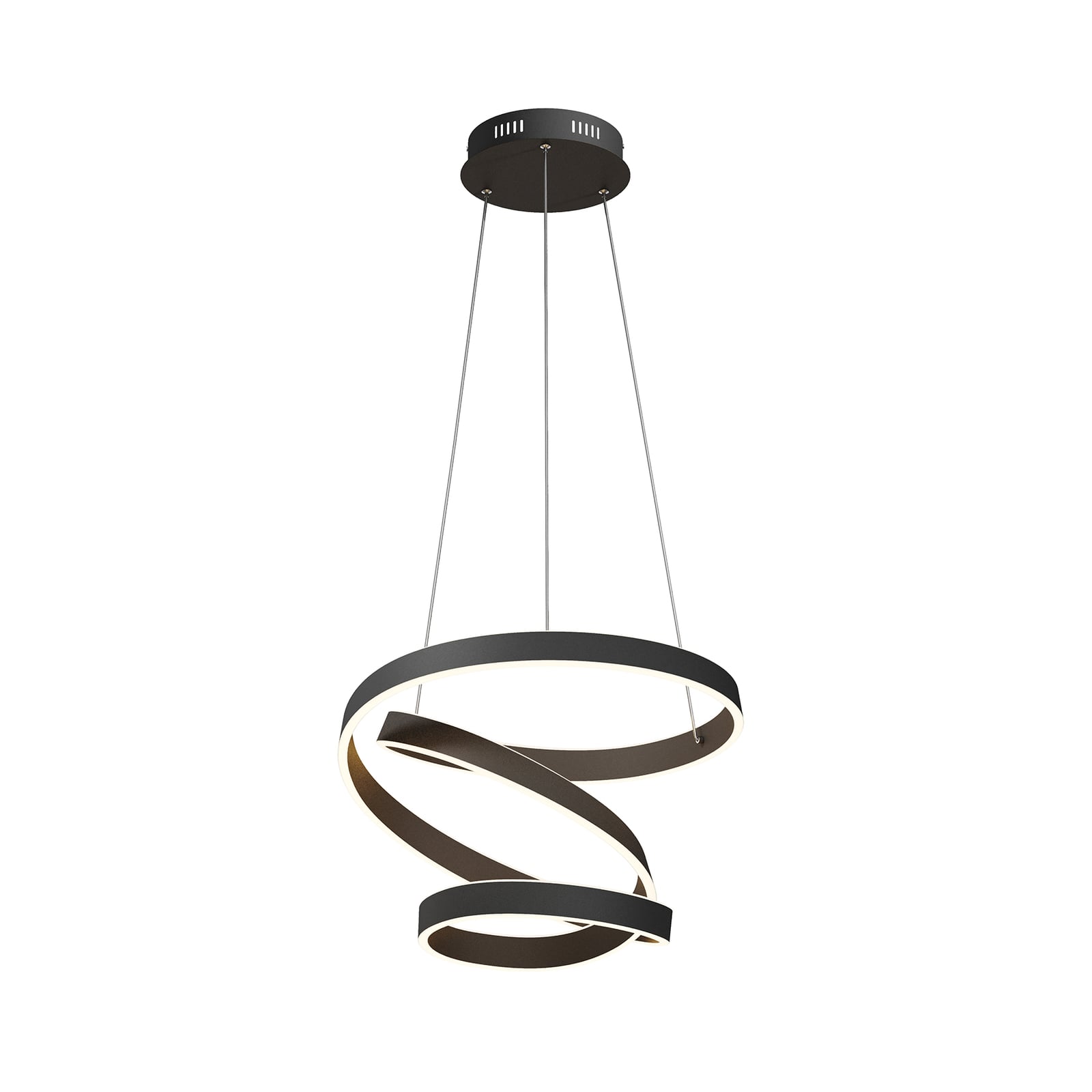 [gebraucht] B-ware Lindby Hängeleuchte Olada Led Pendelleuchte Lampe Schwarz Ø51cm 61w 4800lumen