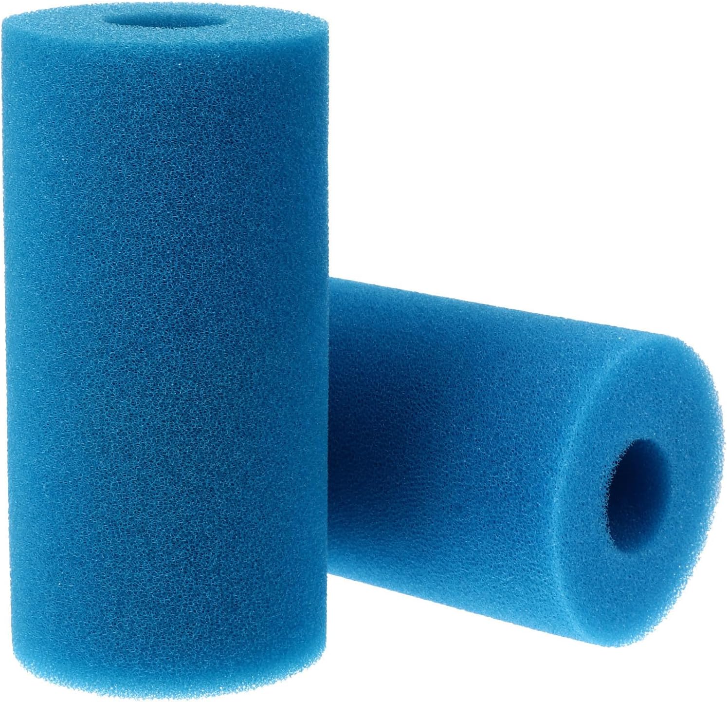 Zylindrischer Schwamm-poolpumpenfilter, 2er-pack Blau, Wiederverwendbar Und Flexibel, Für Schwimmbäder Und Whirlpools, Kompakte Ersatzgröße