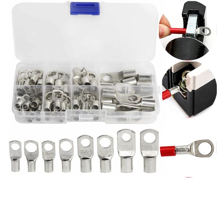 Sc-stecker Mit 60 Ted-kupferbolzenlöchern Zum Crimpen/löten Von 6mm², 8mm², 10mm² Und 16mm² Kabeln.