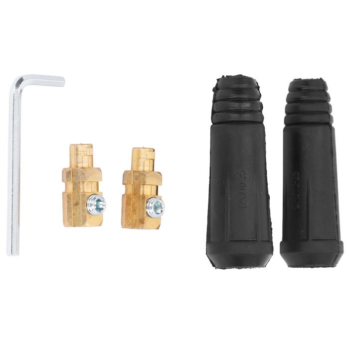 2-teiliges Set Aus Männlichen Schweißkabelverbindern, Schnellanschlussstecker Für Schweißgeräte, Zubehör, 200 A Dkj10-25
