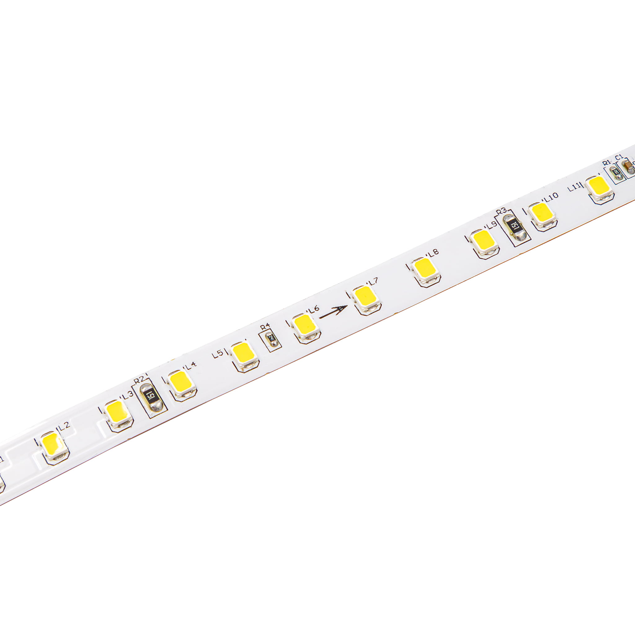Led-streifen, 1 M, 24 V, Warmweiß (3000 K), 12 W/m, 126 Leds/m, 8 Mm