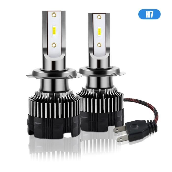 H7 Led-lampen, 120 W, 20000 Lm, 6500 K Ultrahelles Weiß, Csp-led-scheinwerfer-nachrüstsatz, Ip67 Wasserdicht, Plug & Play, 2er-pack