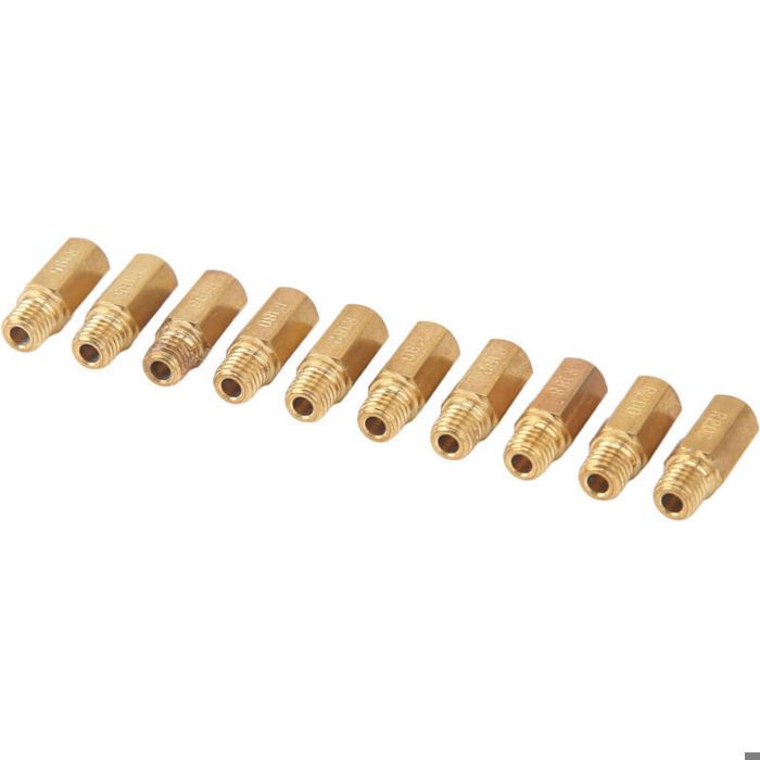 Vergaserdüsen - 10er-pack - Robustes Metall - 5 Mm X 0,8 Mm Gewinde - Kompatibel Mit Keihin-vergasern